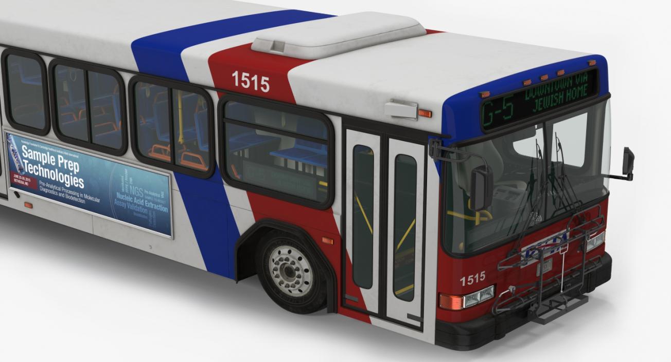 3D model Gillig Low Floor Bus