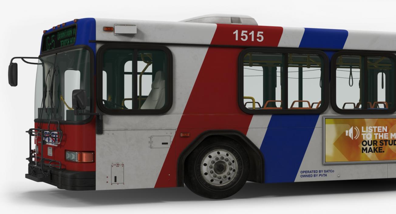 3D model Gillig Low Floor Bus