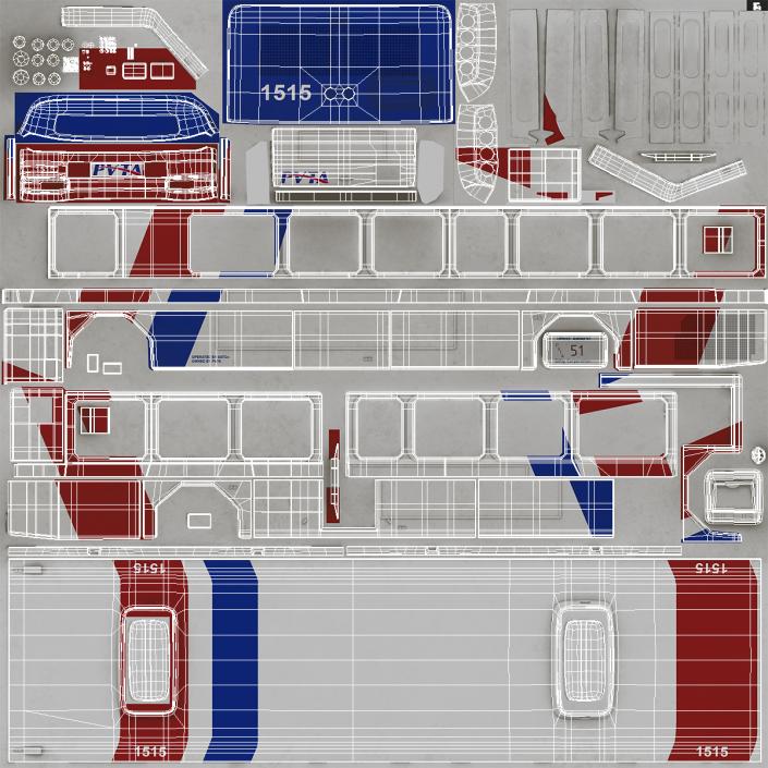 3D model Gillig Low Floor Bus