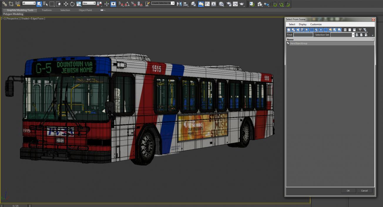 3D model Gillig Low Floor Bus