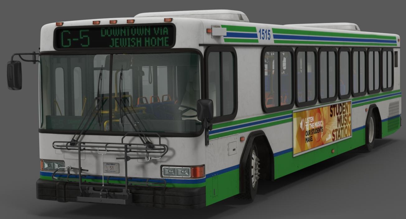 3D model Gillig Low Floor Advantage Bus