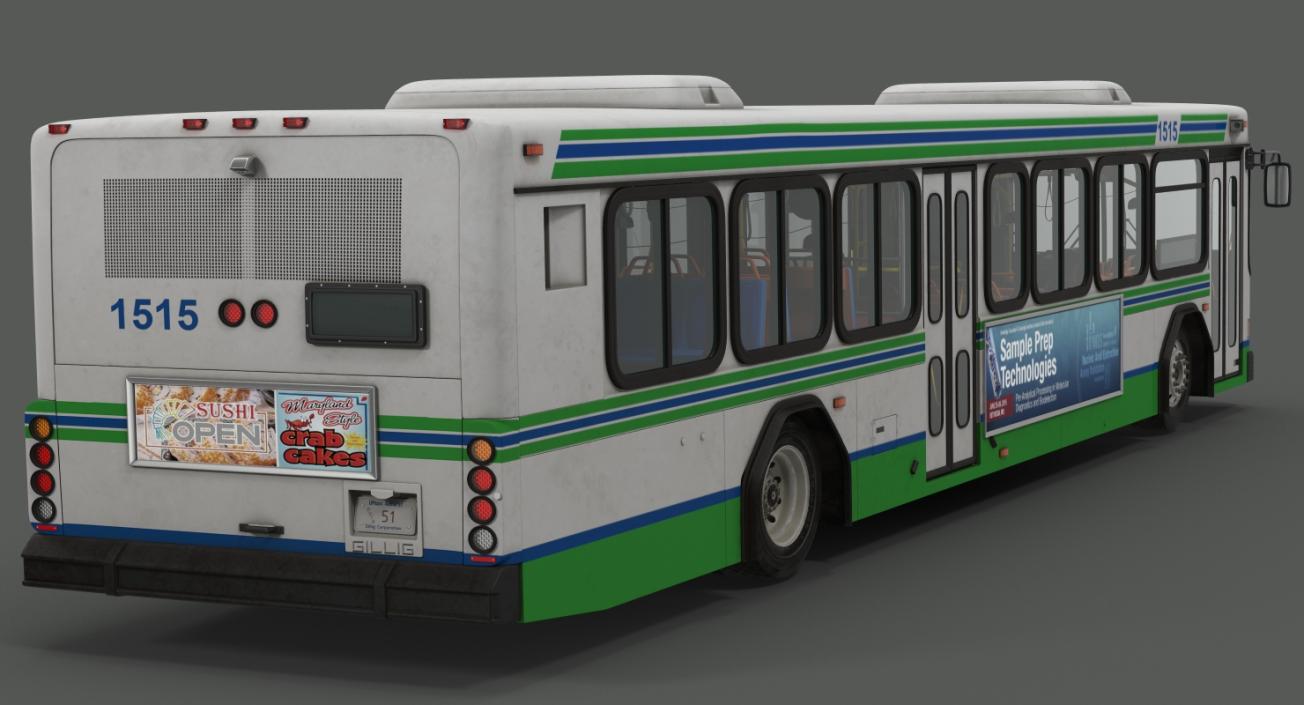 3D model Gillig Low Floor Advantage Bus