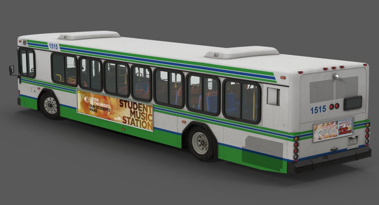 3D model Gillig Low Floor Advantage Bus