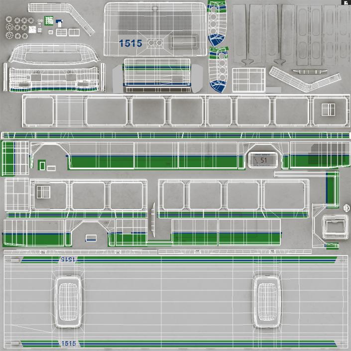 3D model Gillig Low Floor Advantage Bus