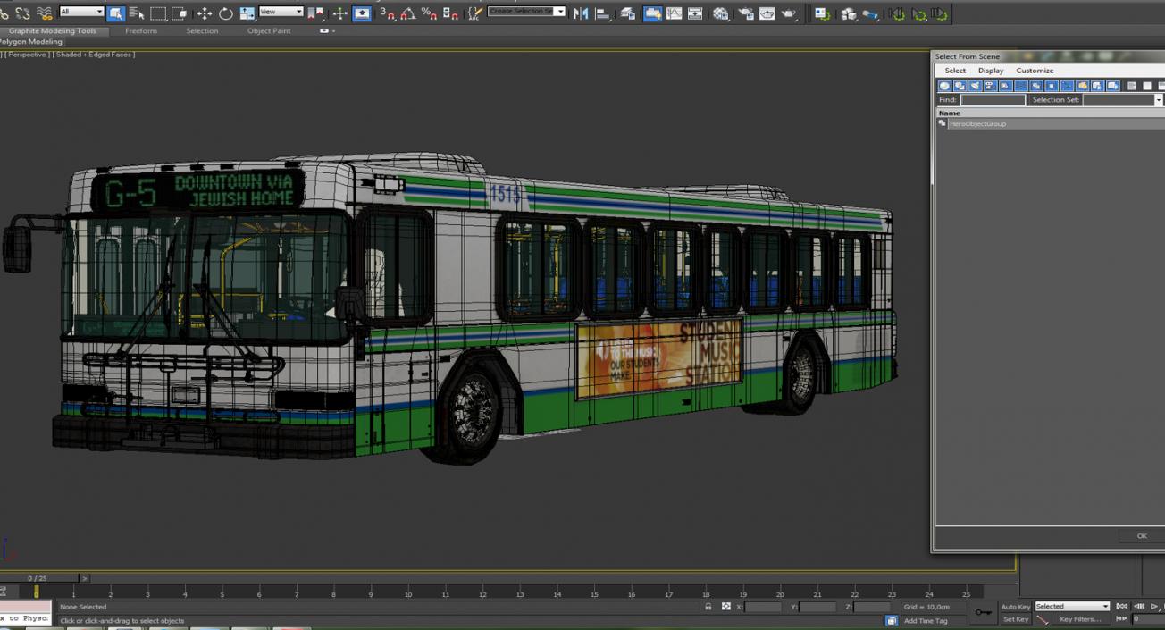 3D model Gillig Low Floor Advantage Bus