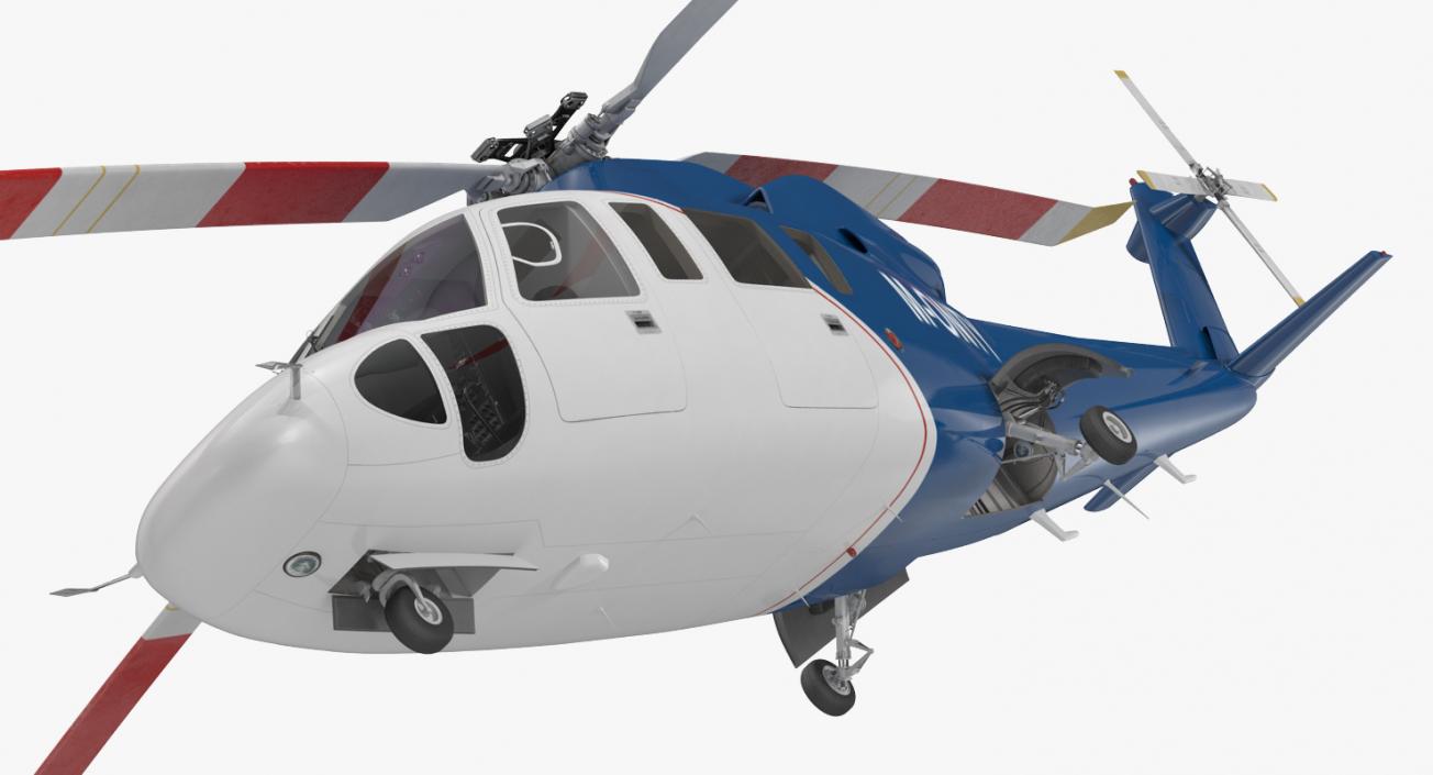 Sikorsky s76 Rigged 3D model