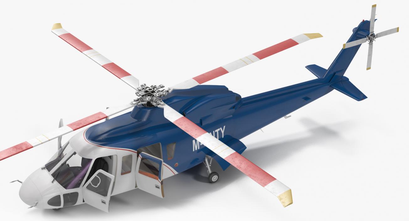 Sikorsky s76 Rigged 3D model