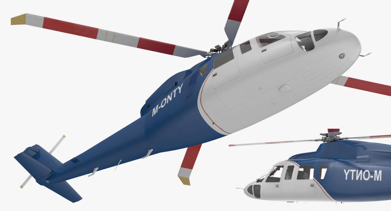 Sikorsky s76 Rigged 3D model