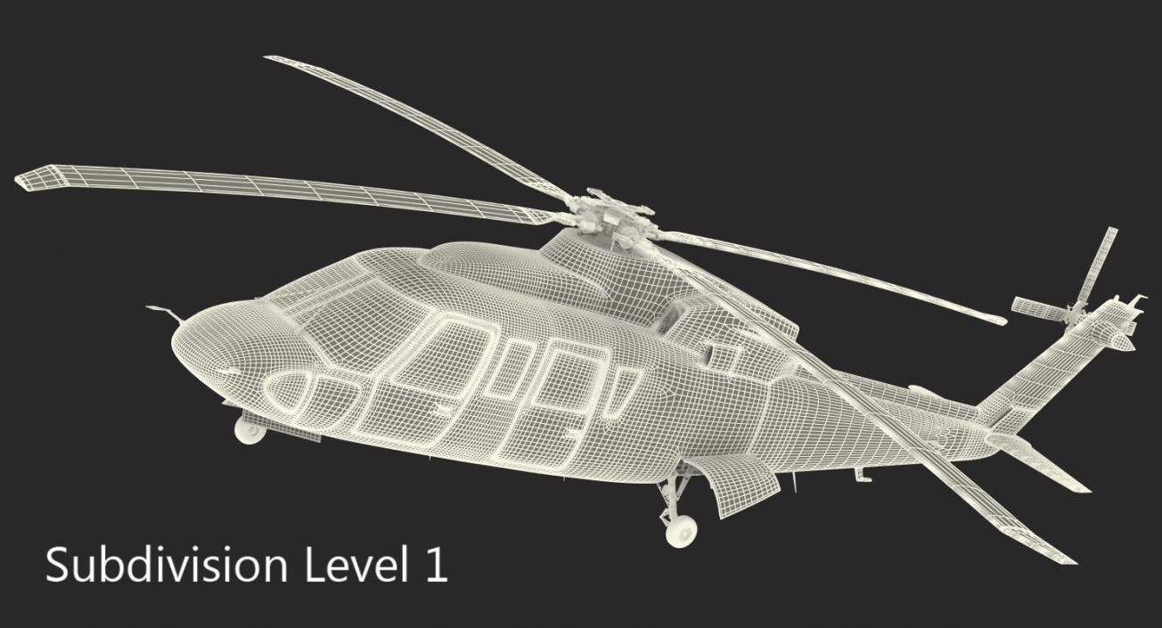 Sikorsky s76 Rigged 3D model