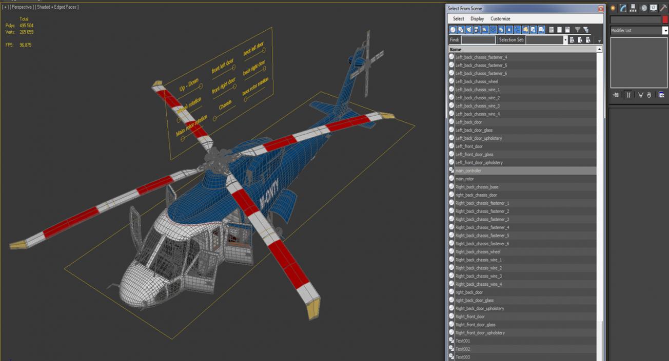 Sikorsky s76 Rigged 3D model