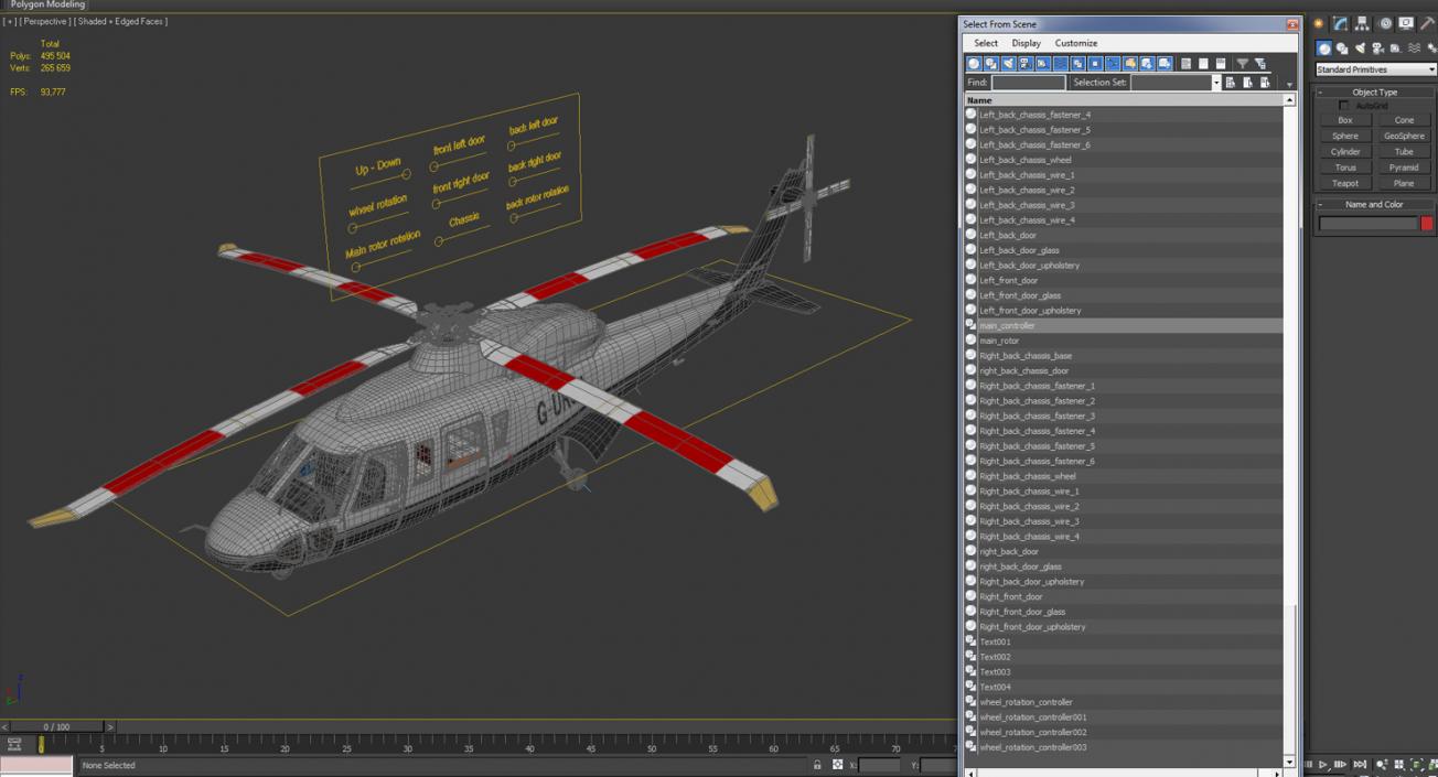 3D Utility Helicopter Sikorsky s76 Rigged model