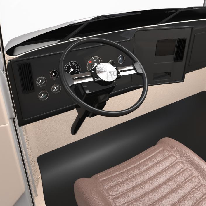 3D Truck Mack Simple Interior