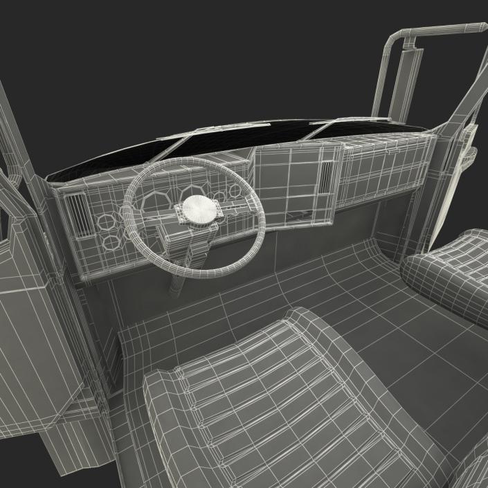 3D Truck Mack Simple Interior