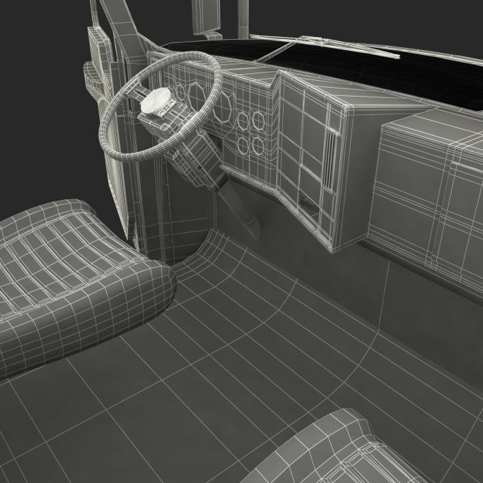 3D Truck Mack Simple Interior