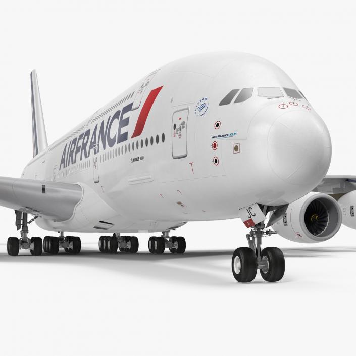 Airbus A380-1000 Air France 3D