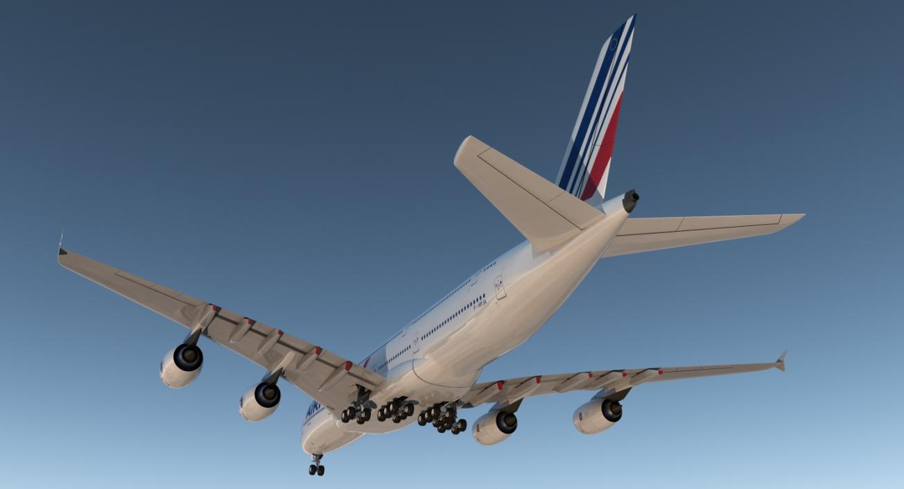 Airbus A380-1000 Air France 3D