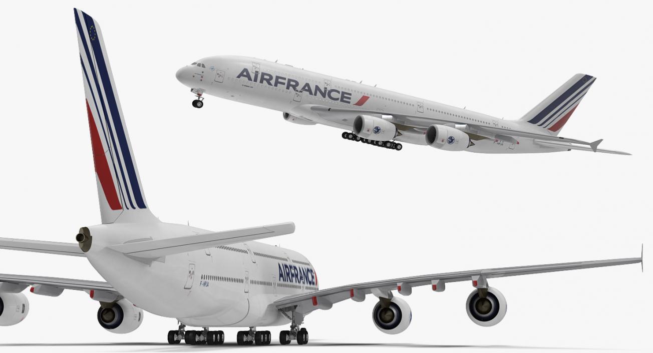 Airbus A380-1000 Air France 3D