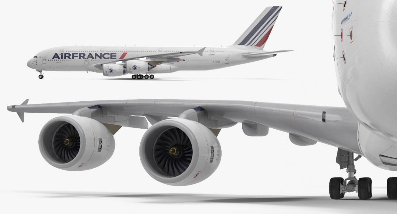 Airbus A380-1000 Air France 3D