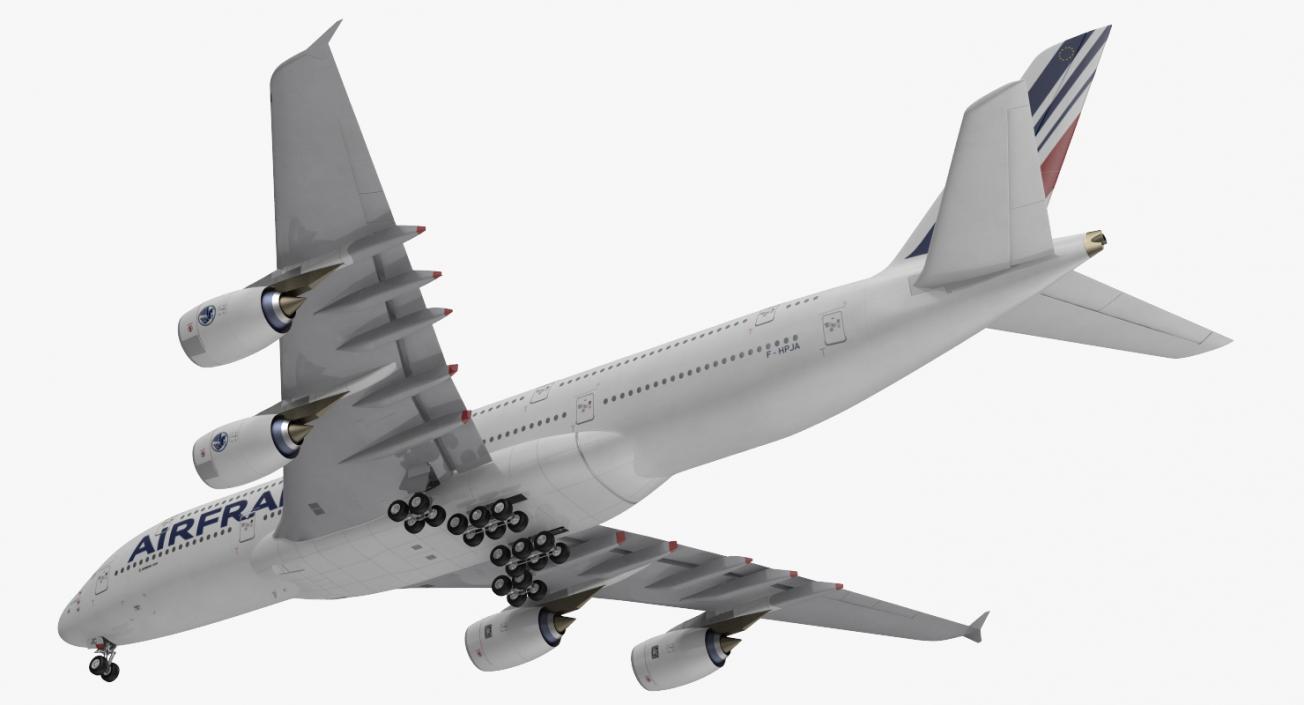 Airbus A380-1000 Air France 3D