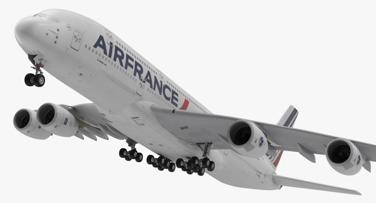 Airbus A380-1000 Air France 3D