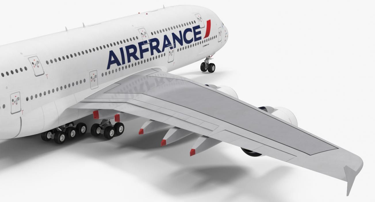 Airbus A380-1000 Air France 3D