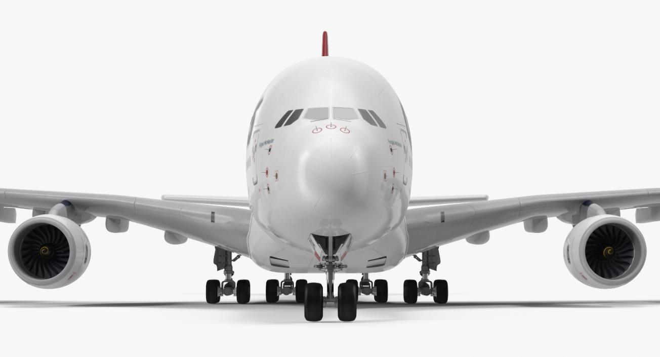 3D Airbus A380-1000 Qantas model