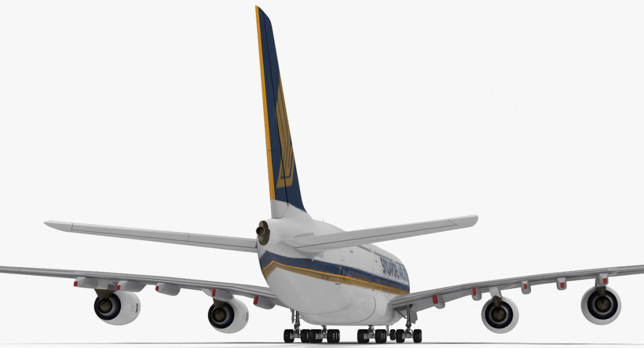 3D model Airbus A380-1000 Singapore Airlines