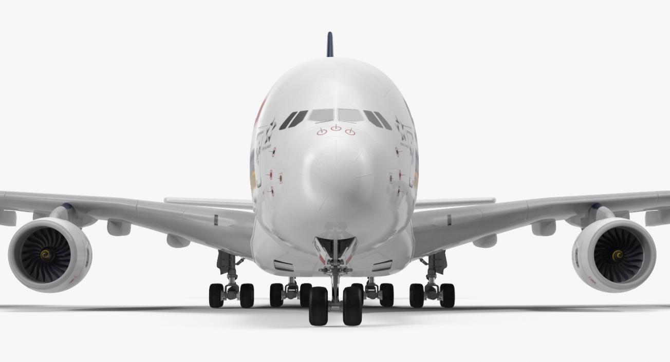 3D model Airbus A380-1000 Singapore Airlines