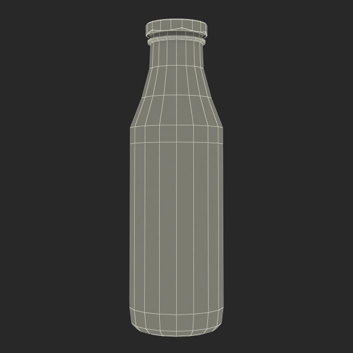 Milk Half Gallon Glass Bottle 3D model