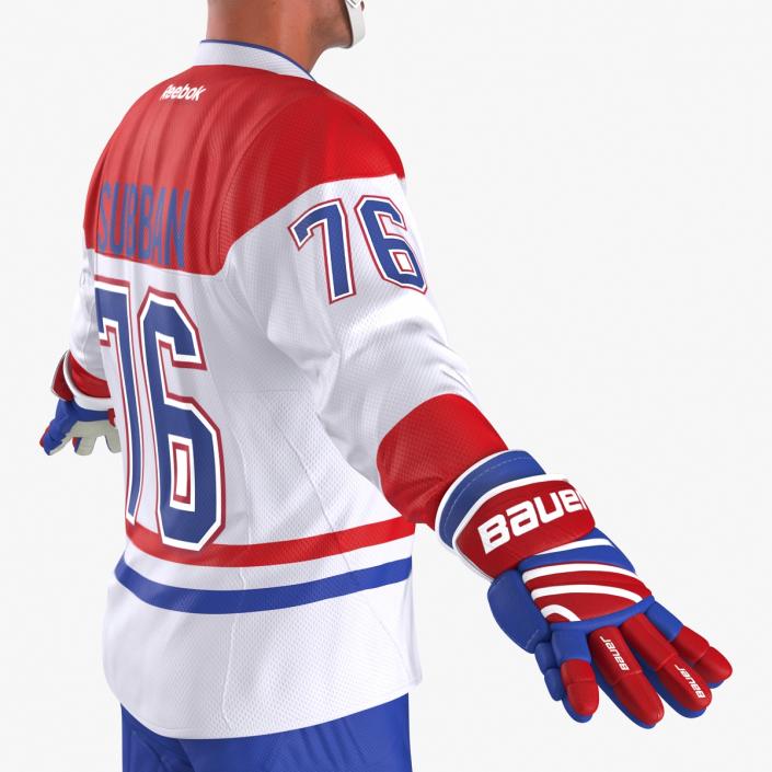 Hockey Player Montreal Canadiens 3D