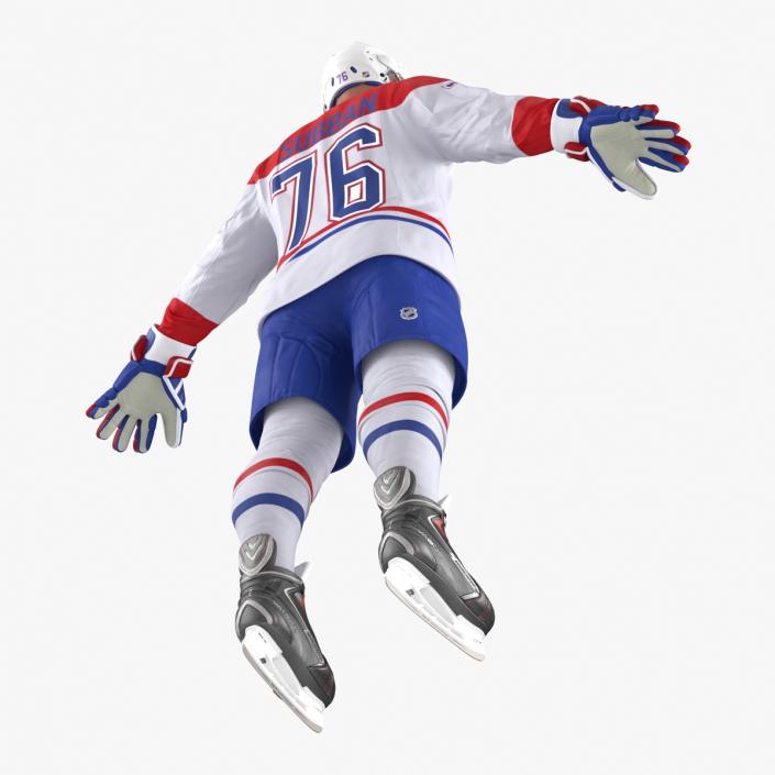 Hockey Player Montreal Canadiens Rigged 3D model