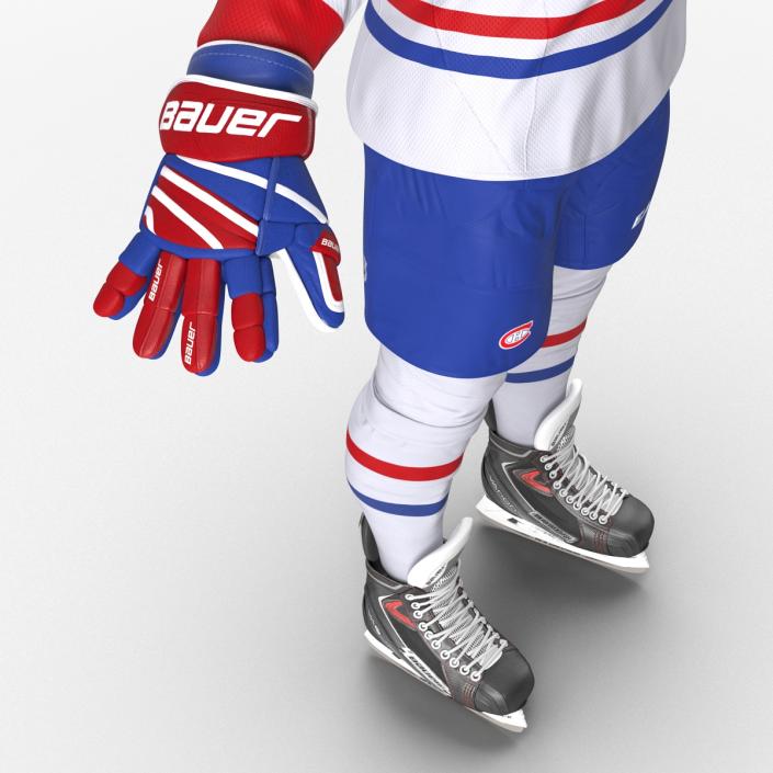 Hockey Player Montreal Canadiens Rigged 3D model