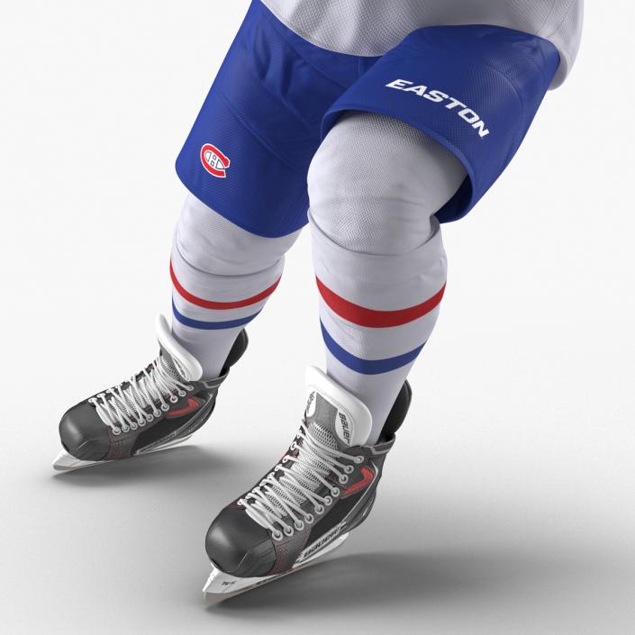 Hockey Player Montreal Canadiens Rigged 3D model