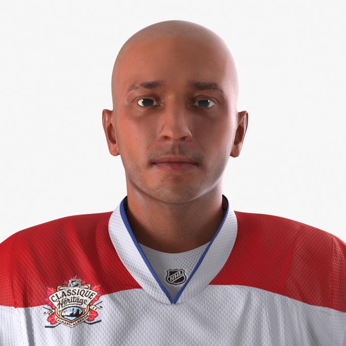 Hockey Player Montreal Canadiens Rigged 3D model