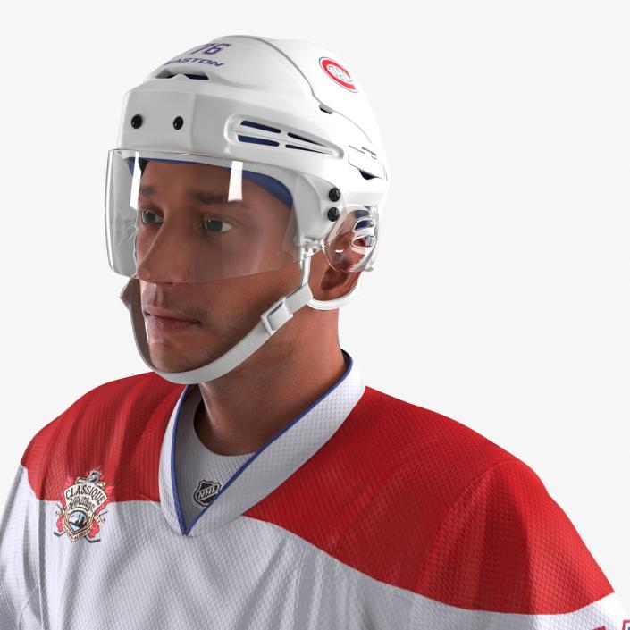 Hockey Player Montreal Canadiens Rigged 3D model