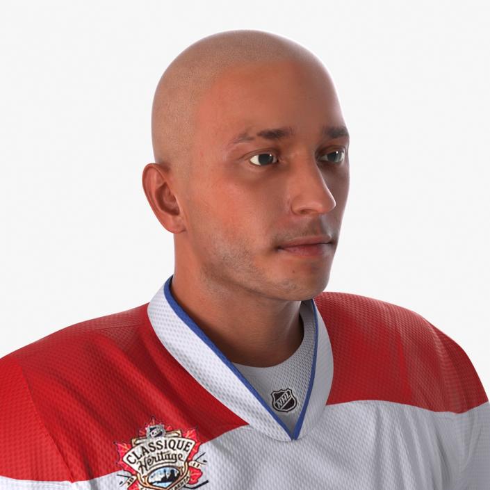 Hockey Player Montreal Canadiens Rigged 3D model