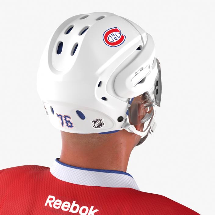 Hockey Player Montreal Canadiens Rigged 3D model