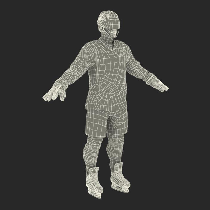 Hockey Player Montreal Canadiens Rigged 3D model