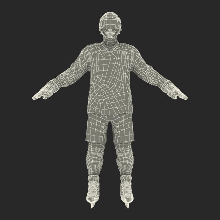 Hockey Player Montreal Canadiens Rigged 3D model