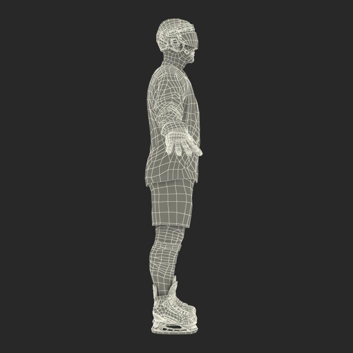 Hockey Player Montreal Canadiens Rigged 3D model