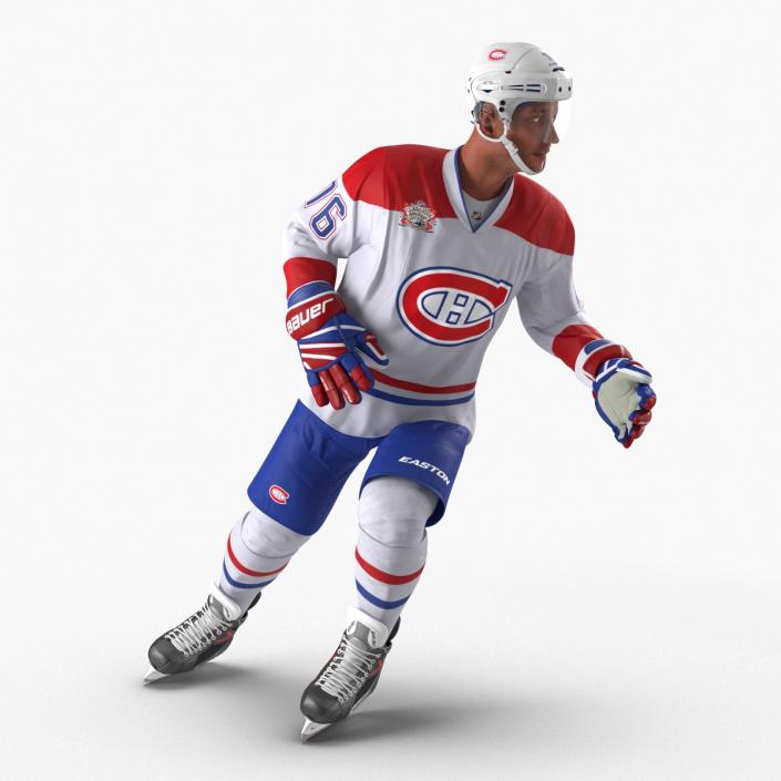 Hockey Player Montreal Canadiens Rigged 3D model