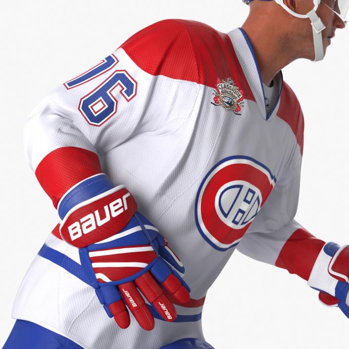 Hockey Player Montreal Canadiens Rigged 3D model