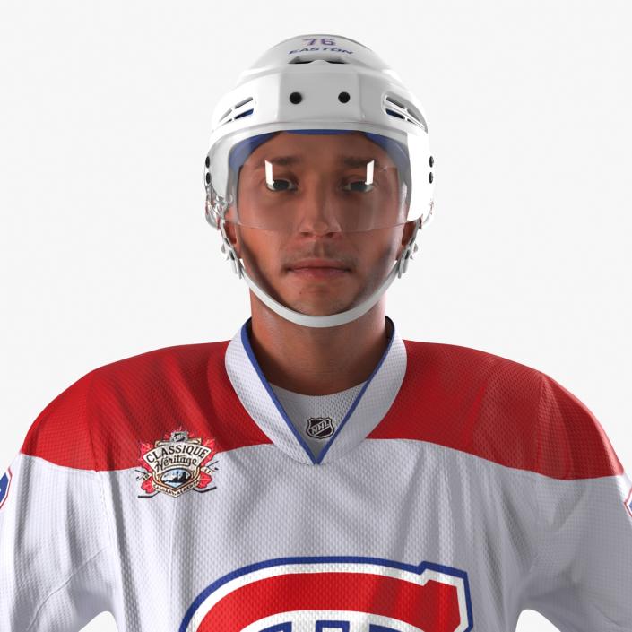 Hockey Player Montreal Canadiens Rigged 3D model