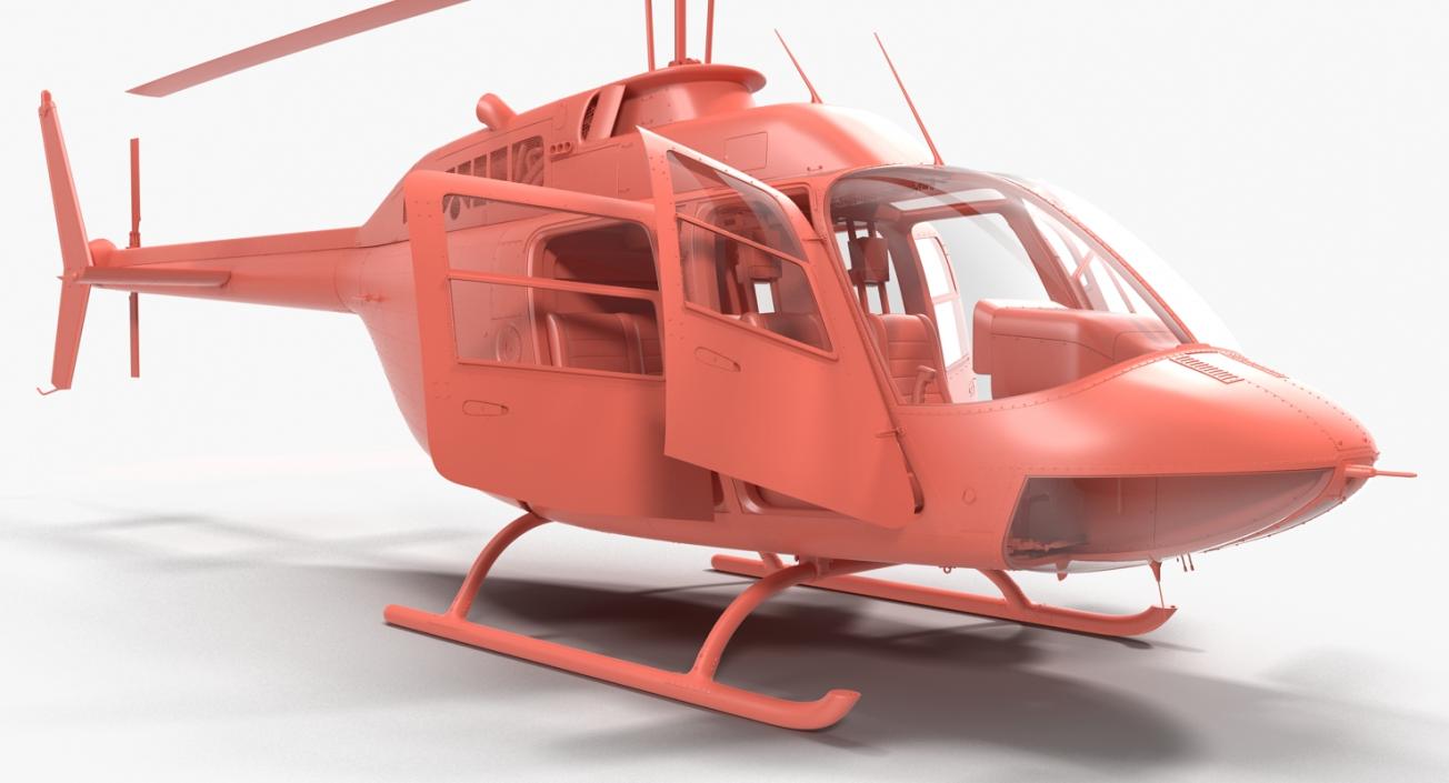 3D Bell 206 JetRanger model