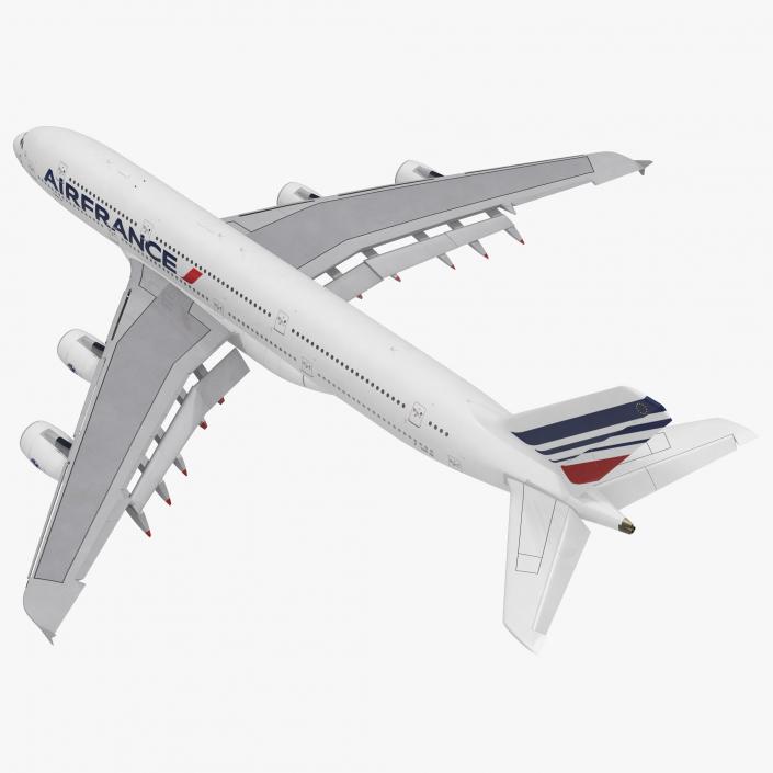 Airbus A380-1000 Air France Rigged 3D model