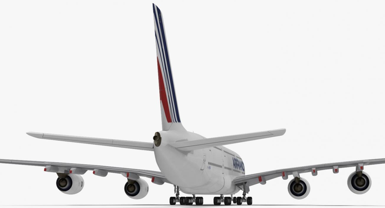 Airbus A380-1000 Air France Rigged 3D model