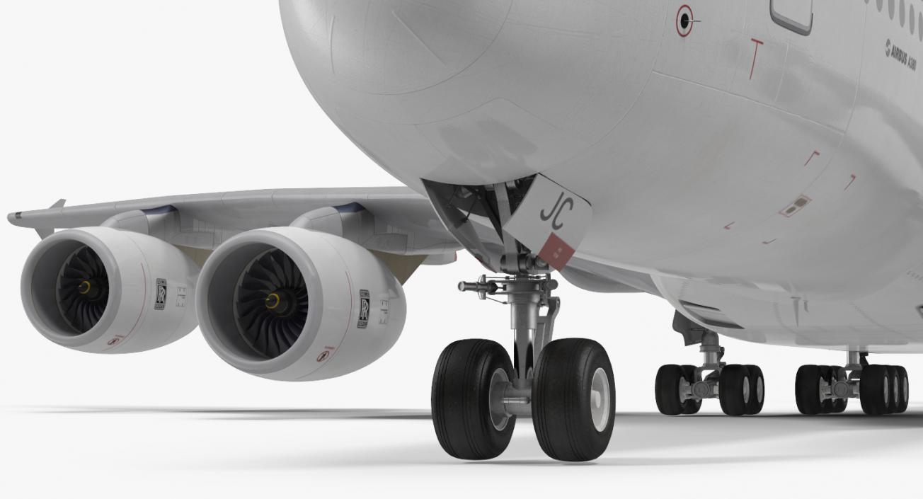 Airbus A380-1000 Air France Rigged 3D model