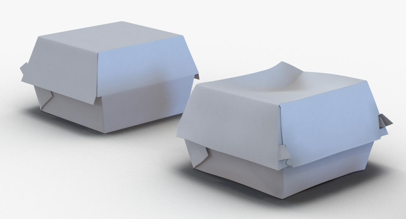 3D Burger Boxes Collection model