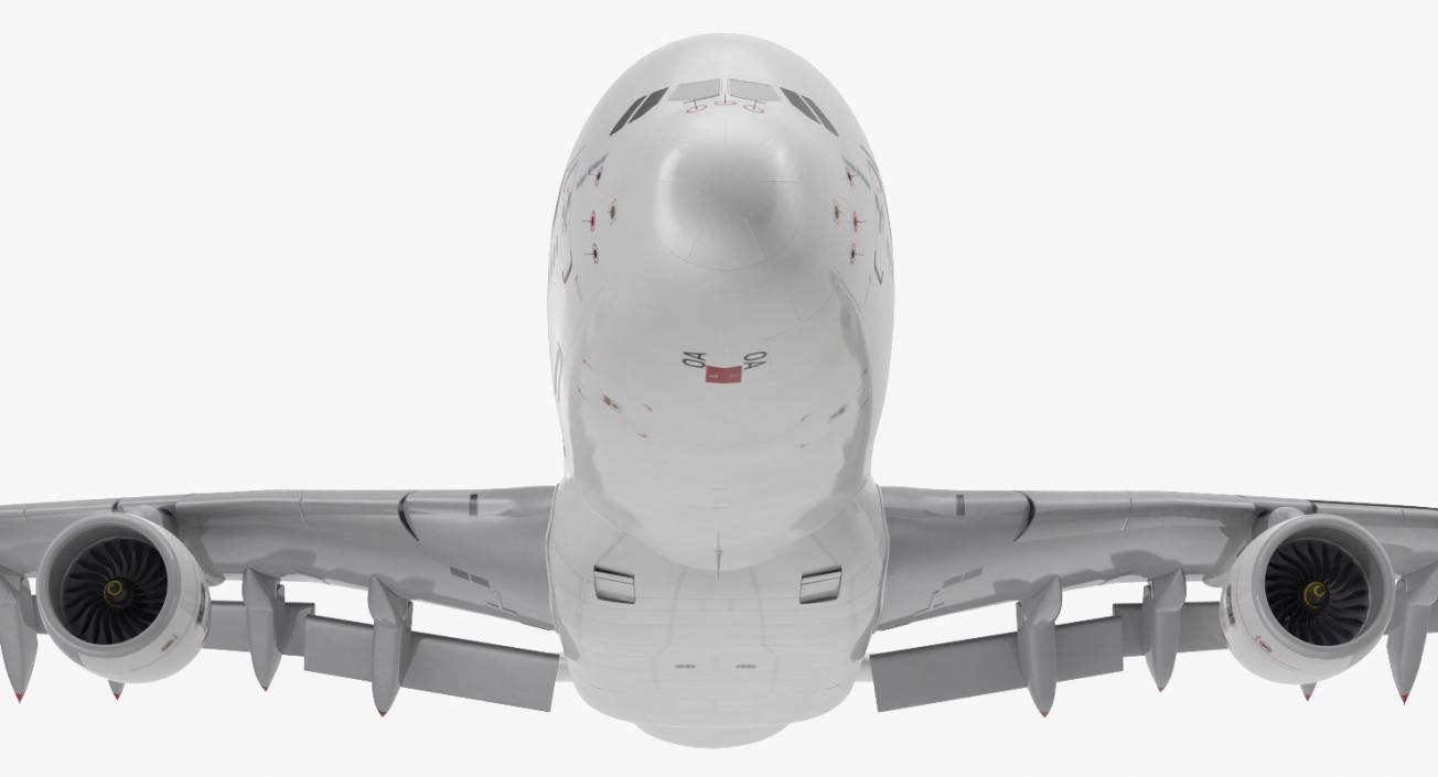 3D model Airbus A380-1000 Qantas Rigged