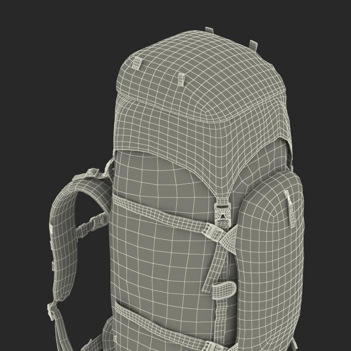 Large Camping Backpack 3D